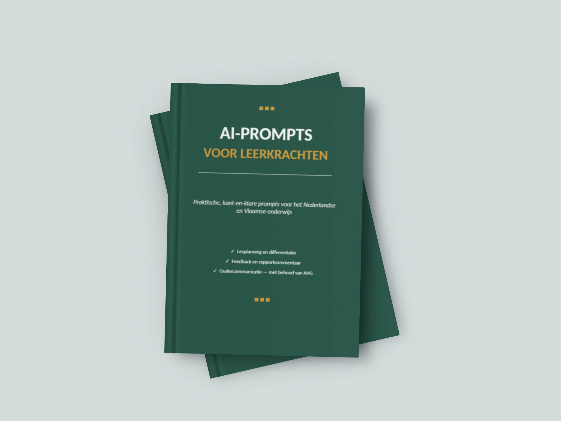 Het ebook AI-prompts voor leerkrachten op tablet en als boek